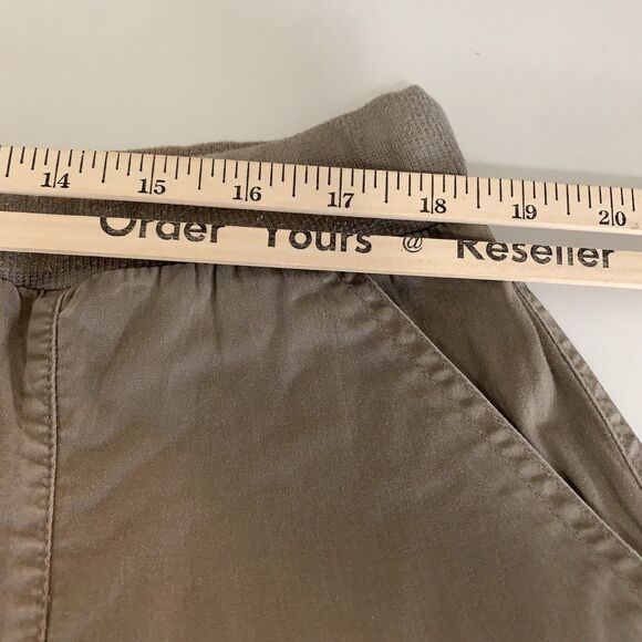 Avon Cargo Cropped Khaki Pants Womens 1X Elastic Pullon Drawstring - Picture 8 of 10